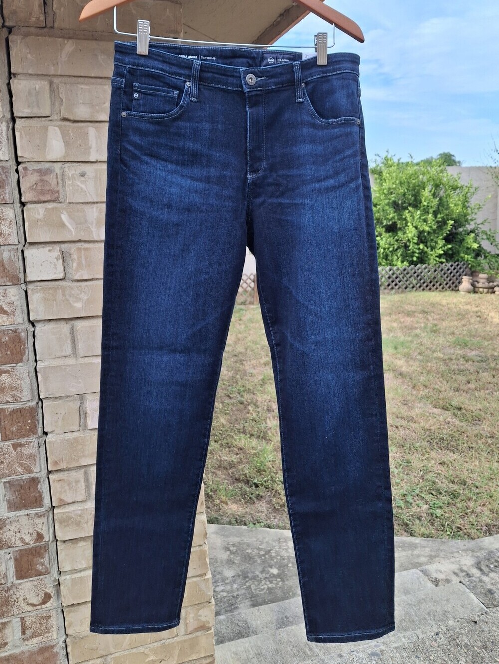 AG Adriano Goldschmied Prima Ankle Cigarette Leg Jeans Dark Wash Size 31